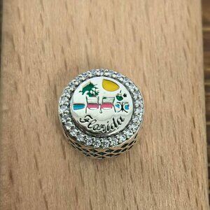 Pandora Beach Flamingo Florida Charm, S925 Silver Bracelets